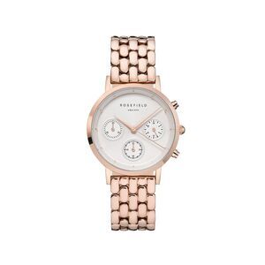 Rosefield West Village Chronograph Rose Gold Watch Women Multicolor Watches
